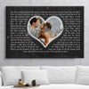 Personalized I Cross My Heart First Song First Dance Poster Canvas