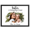 Bestie Sister Bestfriend Personalized Image Poster Unframed