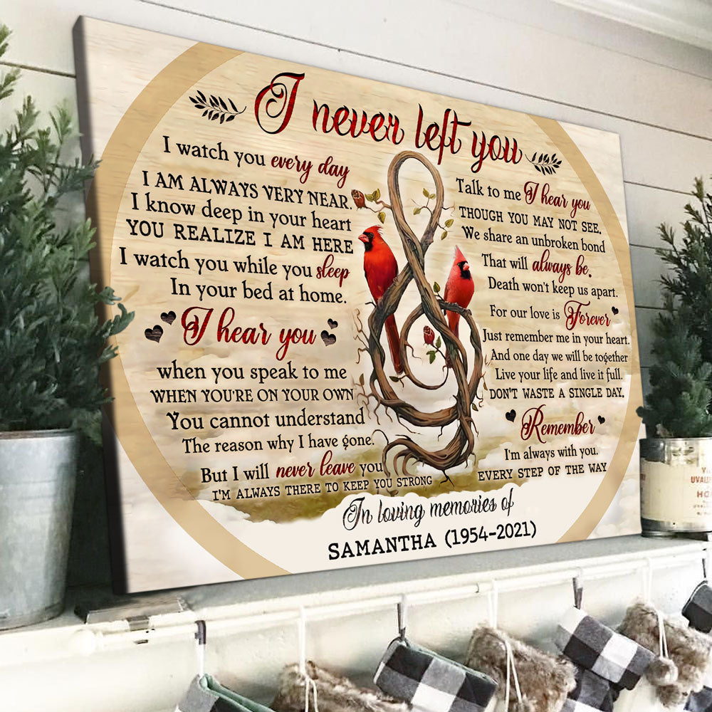 60599-Personalized Memorial Canvas, I Never Left You Canvas H1