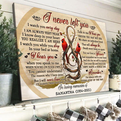 60599-Personalized Memorial Canvas, I Never Left You Canvas H1