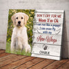 Personalized Memorial Dog Pet Christmas I Can Even Fly With My New Wings Photo Canvas