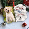 Personalized Memorial Dog Pet Christmas I Can Even Fly With My New Wings Photo Ornament