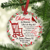 57661-Personalized Memorial Christmas Ornament, Christmas In Heaven Memorial Ornament H0
