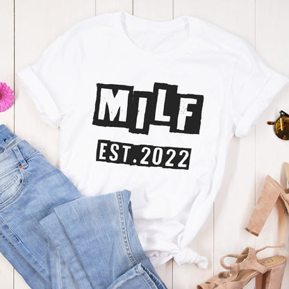 New Mom Milf EST Cool Personalized Sweatshirt T Shirt
