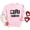 New Mom Milf EST Cool Personalized Sweatshirt T Shirt