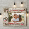 Personalized Mom And Daughter Long Distance Gift For Mom Canvas