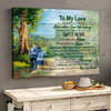 63699-Personalized Now And Forever Green Canvas Anniversary Gift For Her For Him H1