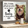 Personalized Pet Memorial Gift Best Friend Come Into Our Lives Canvas