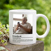 Personalized Photo Gift For Grandpa Protector Definition Mug