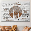 Mom And Son To My Mom Always Be Your Little Boy Personalized Canvas