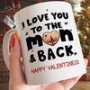 63120-Personalized Valentine&#39;s Day Gift For Boyfriend, Girlfriend I Love You To The Moon And Back Mug H0