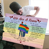 We Are A Team LGBT Pride Meaningful Personalized Canvas