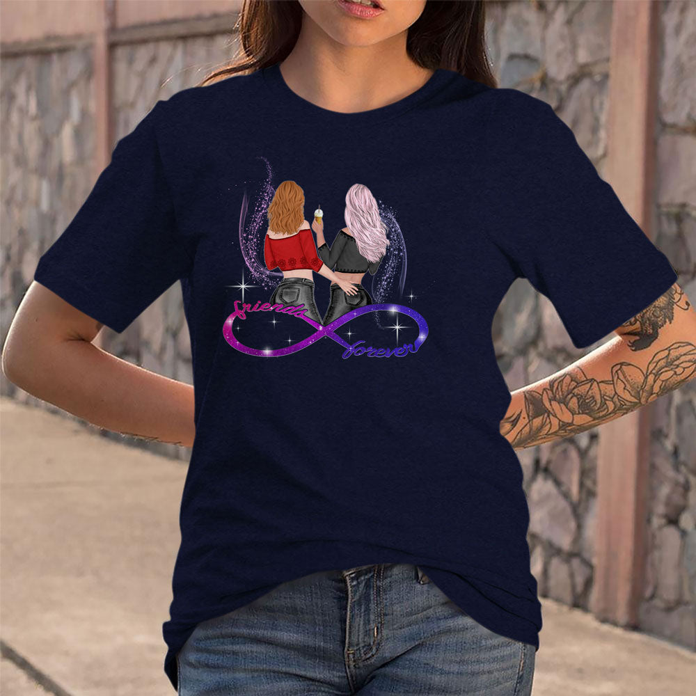 77285-Best Friends Infinity Symbol Matching Friendship Personalized Shirt H1