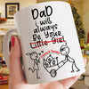 62375-Gift For Dad From Daughter Mug, I Will Always Be Your Little Girl Financial Burden Mug H0