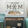 57920-Personalized Gift For Mom From Son Daughter Home Is Where Mom Is Farm Canvas H0