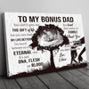 63154-Personalized Gift For Step Dad Canvas, Step Dad Gift H0