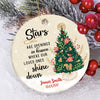 58239-Personalized Memorial Christmas Ornament, Christmas Ornament, Stars Are Openings In Heaven Where Our Loved Ones Shine Down H0