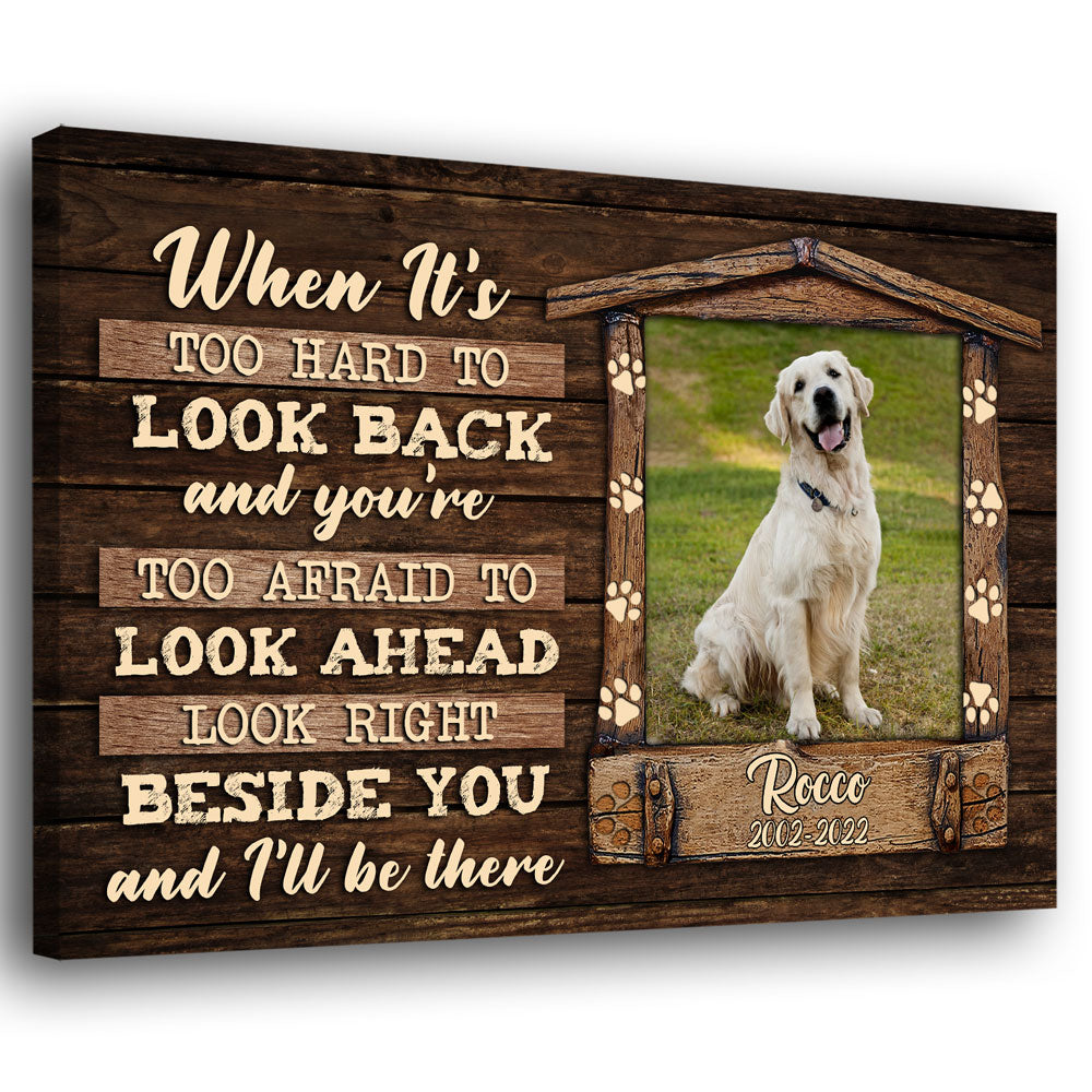 Pet Dog Cat Be There Memorial Personalized Canvas