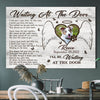 Pet Dog Cat Waiting At The Door Memorial Personalized Canvas