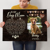Pet Dog To My Dog Mom Memorial Personalized Canvas