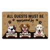 Pet Lover Dog Cat Guest Approved Funny Personalized Doormat