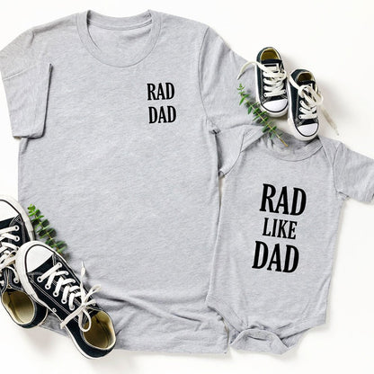 Rad Dad Rad Like Dad Matching Dad And Daughter And Son Shirt
