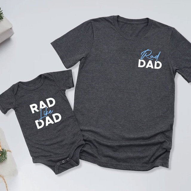 Rad Dad Rad Like Dad Matching Dad And Daughter And Son Shirt
