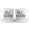 Reading Book Lover Librarian Abibliophobia Definition V1 Funny Mug