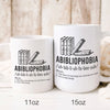 Reading Book Lover Librarian Abibliophobia Definition V1 Funny Mug