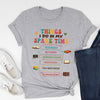 Reading Book Lover Librarian Things I Do In My Spare Time Funny Shirt