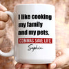 Reading Book Lovers Commas Save Life Funny Personalized Mug