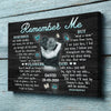 Remember Me With Smiles Loss Of Husband Memorial Personalized Canvas