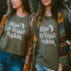 Rise and rise again hippie women t shirt