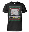 Angry Women Yelling At Confused Cat Christmas Unisex T-shirt, Sweatshirt , Hoodie Gift For Couple