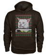 Angry Women Yelling At Confused Cat Christmas Unisex T-shirt, Sweatshirt , Hoodie Gift For Couple
