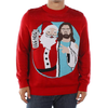 Men&#39;s Santa And Jesus Jingle Bros Christmas Sweatshirt
