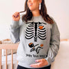 Skeleton Maternity Halloween Mom To Be Personalized Sweatshirt