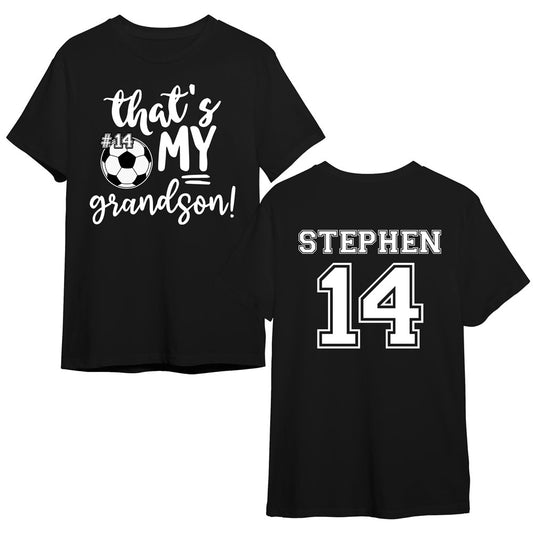 Soccer Mom Dad Grandparents That's My Boy Personalized Shirt