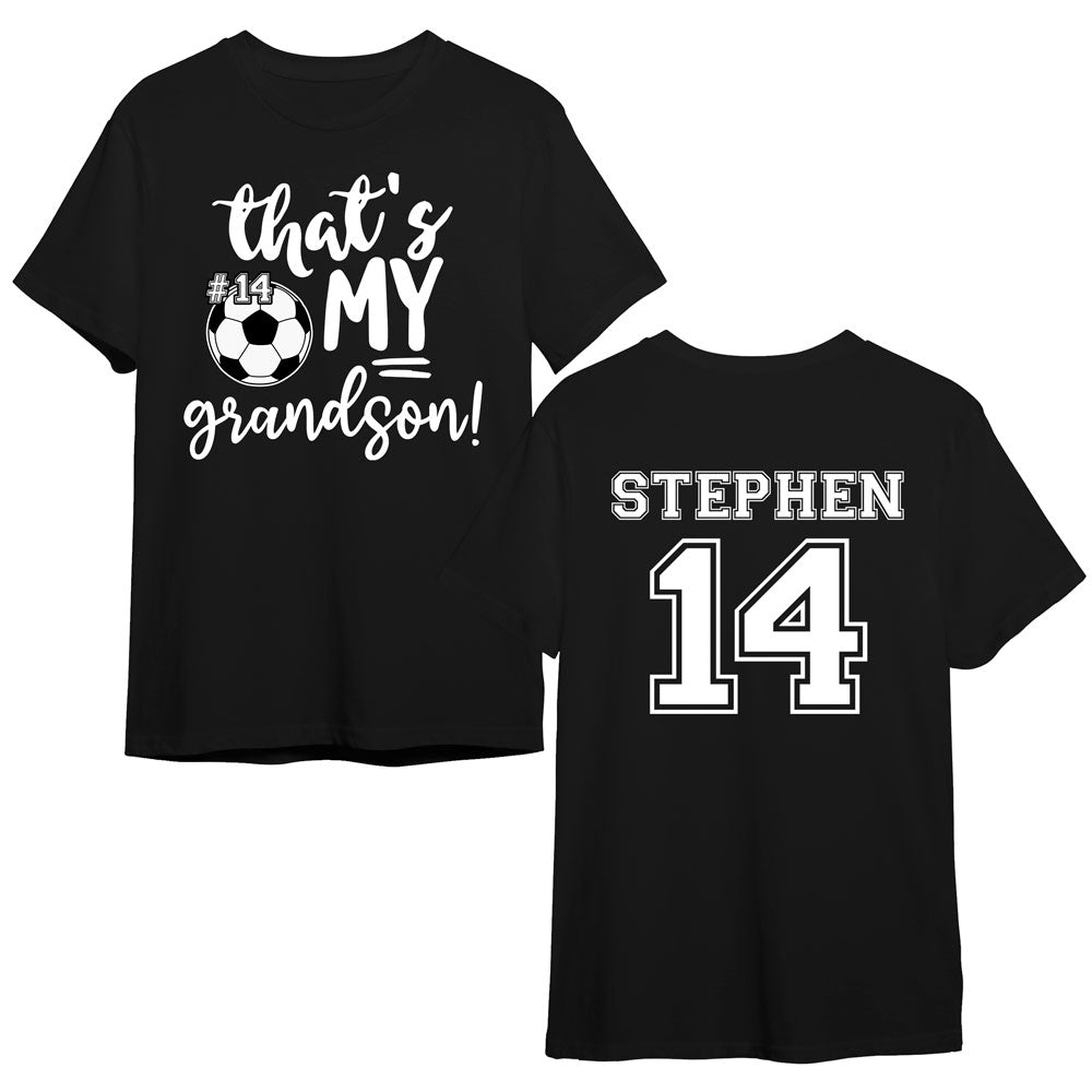 Soccer Mom Dad Grandparents That's My Boy Personalized Shirt