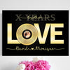 Song Lyrics Couple Anniversary Vinyl Record Personalized Canvas