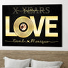 Song Lyrics Couple Anniversary Vinyl Record Personalized Canvas