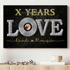 Song Lyrics Couple Anniversary Vinyl Record Personalized Canvas