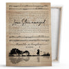 Song Lyrics Couple Anniversary Music Sheet Personalized Canvas