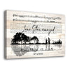 Song Lyrics Couple Anniversary Music Sheet Personalized Canvas