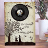 Song Lyrics Couple Anniversary Wedding Engagement Vinyl Records Canvas