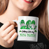 St. Patrick&#39;s Day Gifts Irish Nurse Gnom Coffee Mug