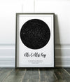 Personalized Mr And Mrs King Star Map Poster Gift For Her For Him