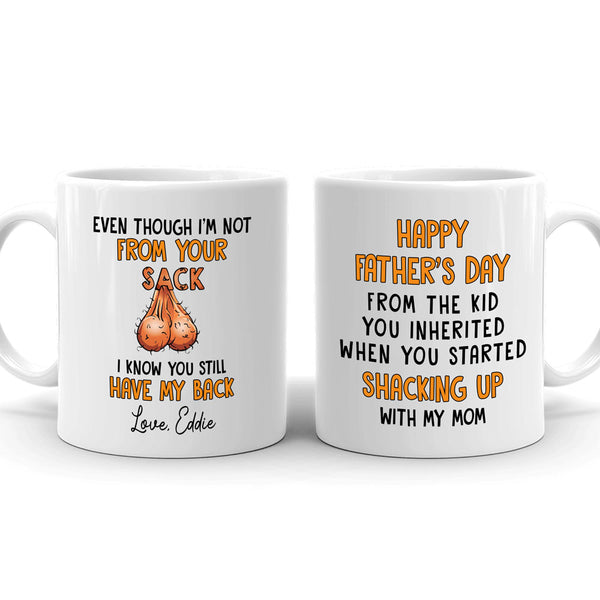 Dad And Daughter Dadasaurus Funny Personalized Mug - Vista Stars