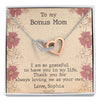 Step Mom To My Bonus Mom Meaningful Personalized Necklace