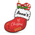 Baby's 1st Christmas Stocking Wood Ornament Personalized Gift For Baby